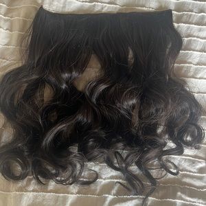 Long thick brown curly hair extension